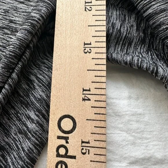 Chicos Zenergy Pants 12-14 Yoga Athletic Casual Pull On Gray Black Heathered - Picture 8 of 11